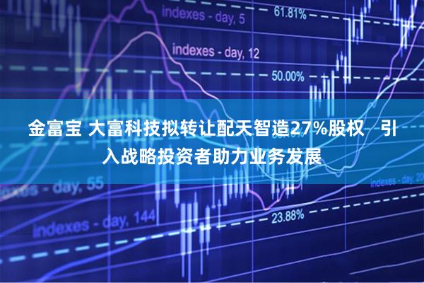 金富宝 大富科技拟转让配天智造27%股权   引入战略投资者助力业务发展