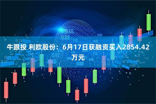 牛跟投 利欧股份：6月17日获融资买入2854.42万元